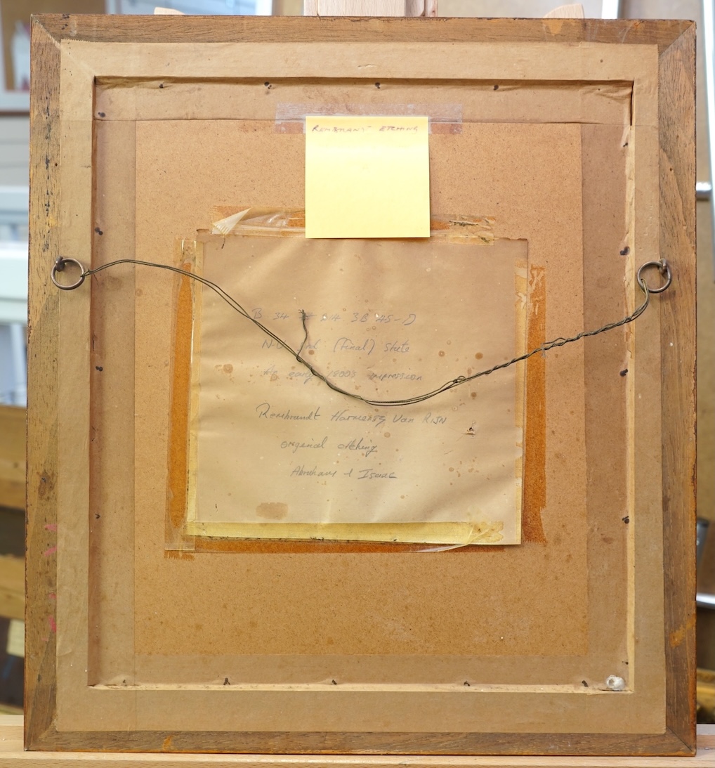 After Rembrandt van Rijn, Dutch 1606-1669, 'Abraham and Isaac'